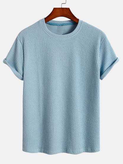 Muscle Fit Ribbed T-Shirt-Mitchell Shoes