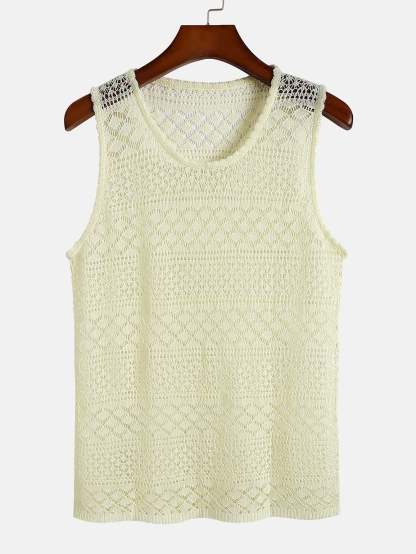 Knitted Textured Tank Top-Mitchell Shoes