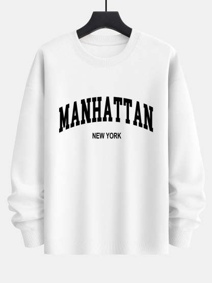 Manhattan Print Relax Fit Sweatshirt-Mitchell Shoes