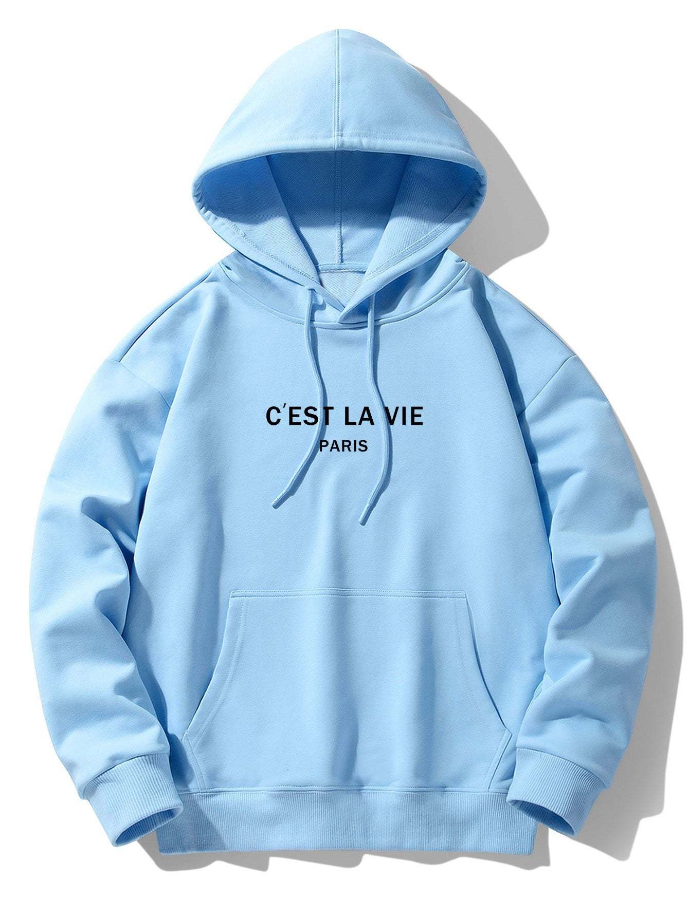 Paris Print Cotton Blend Hoodie-Mitchell Shoes