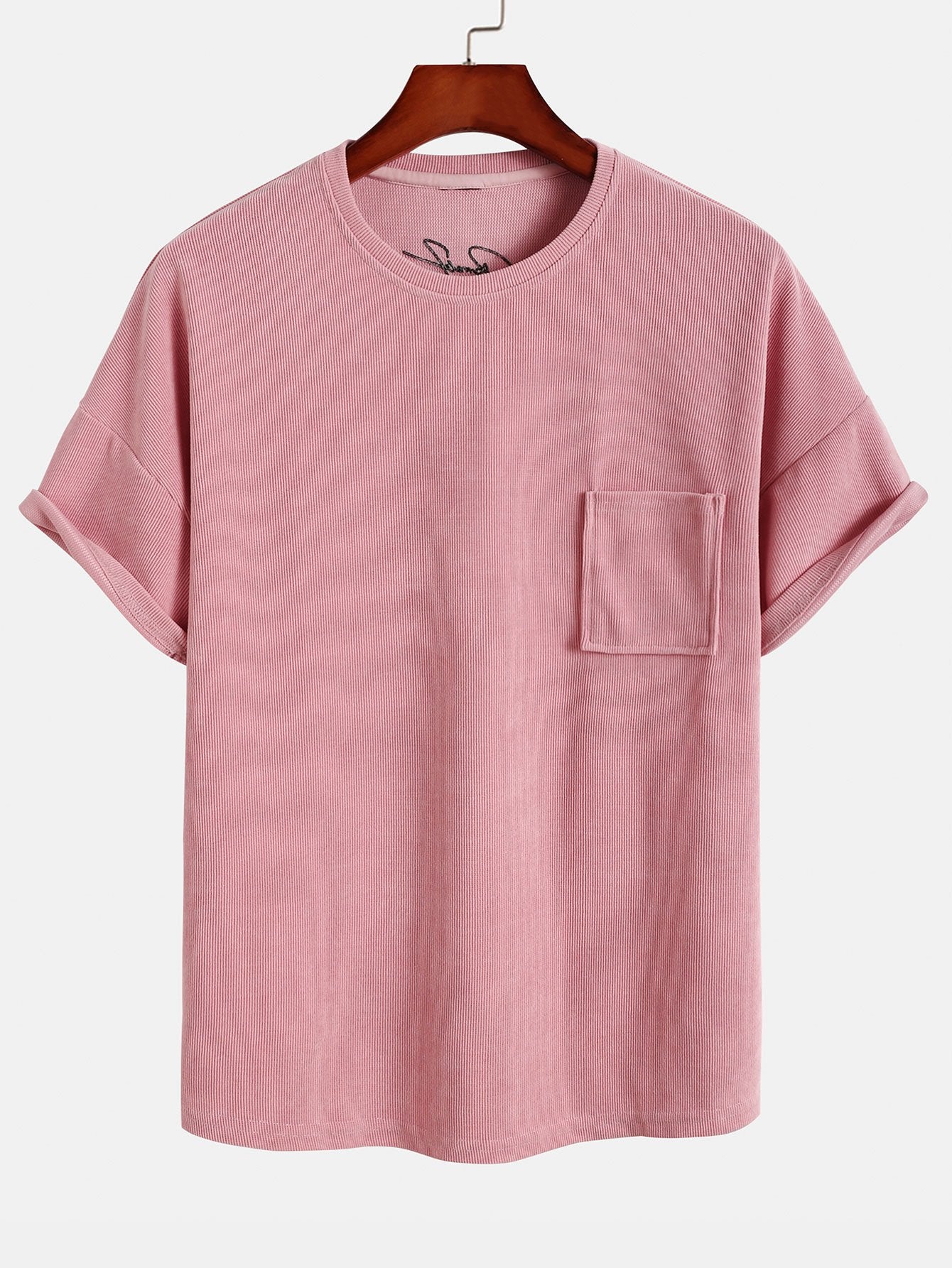 Dropped Shoulder Corduroy T-Shirt-Mitchell Shoes