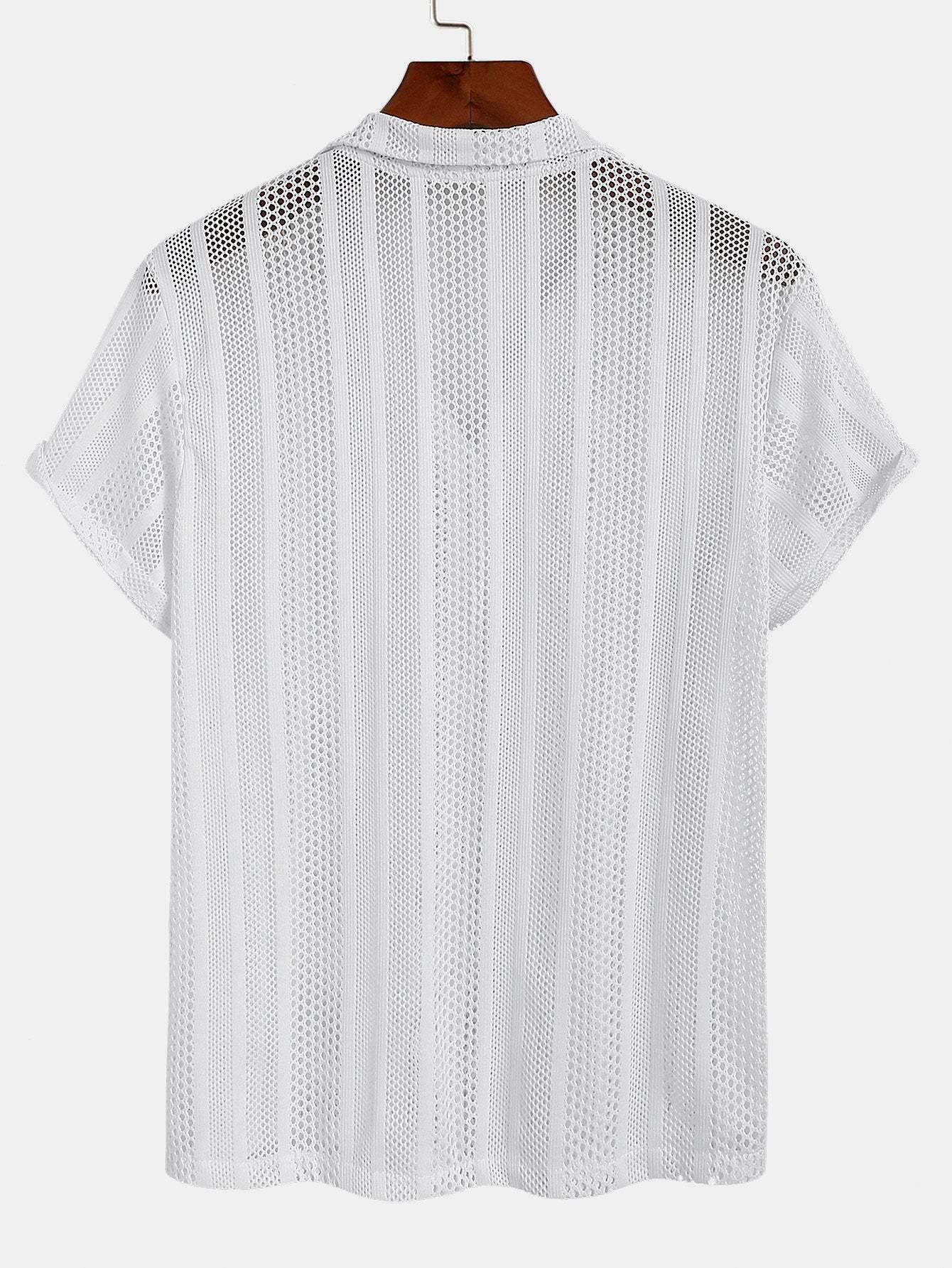 Mesh Textured Shirt-Mitchell Shoes