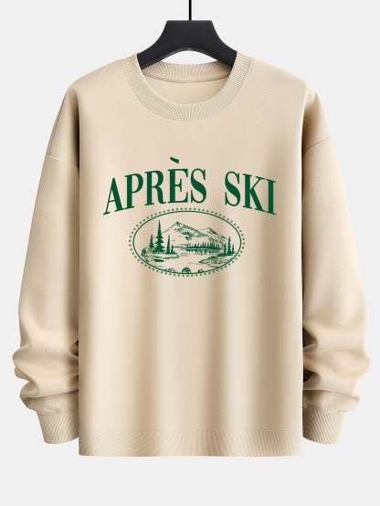 Après Ski Print Relax Fit Sweatshirt-Mitchell Shoes
