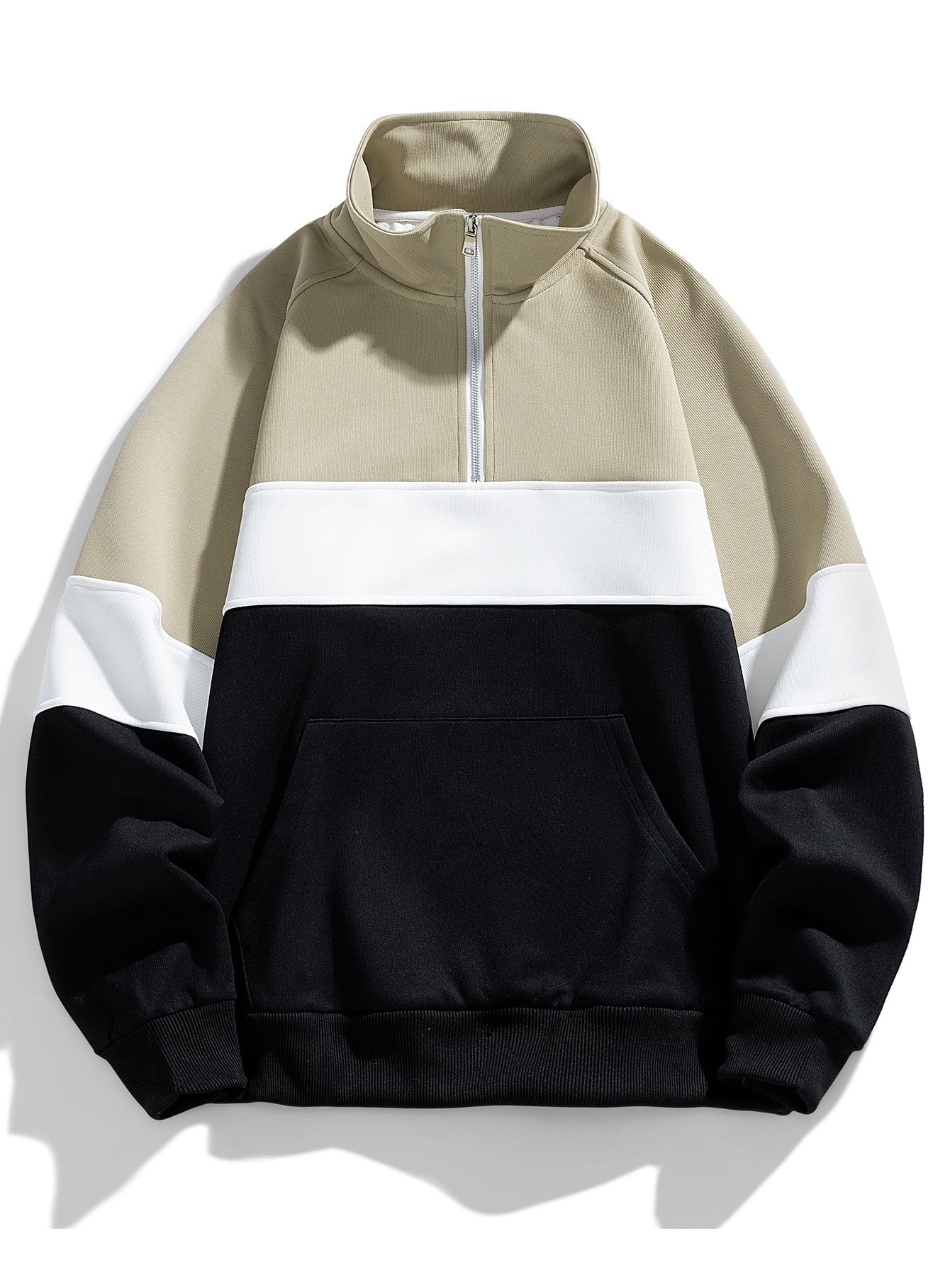 Color Block Quarter Zip Sweatshirt-Mitchell Shoes