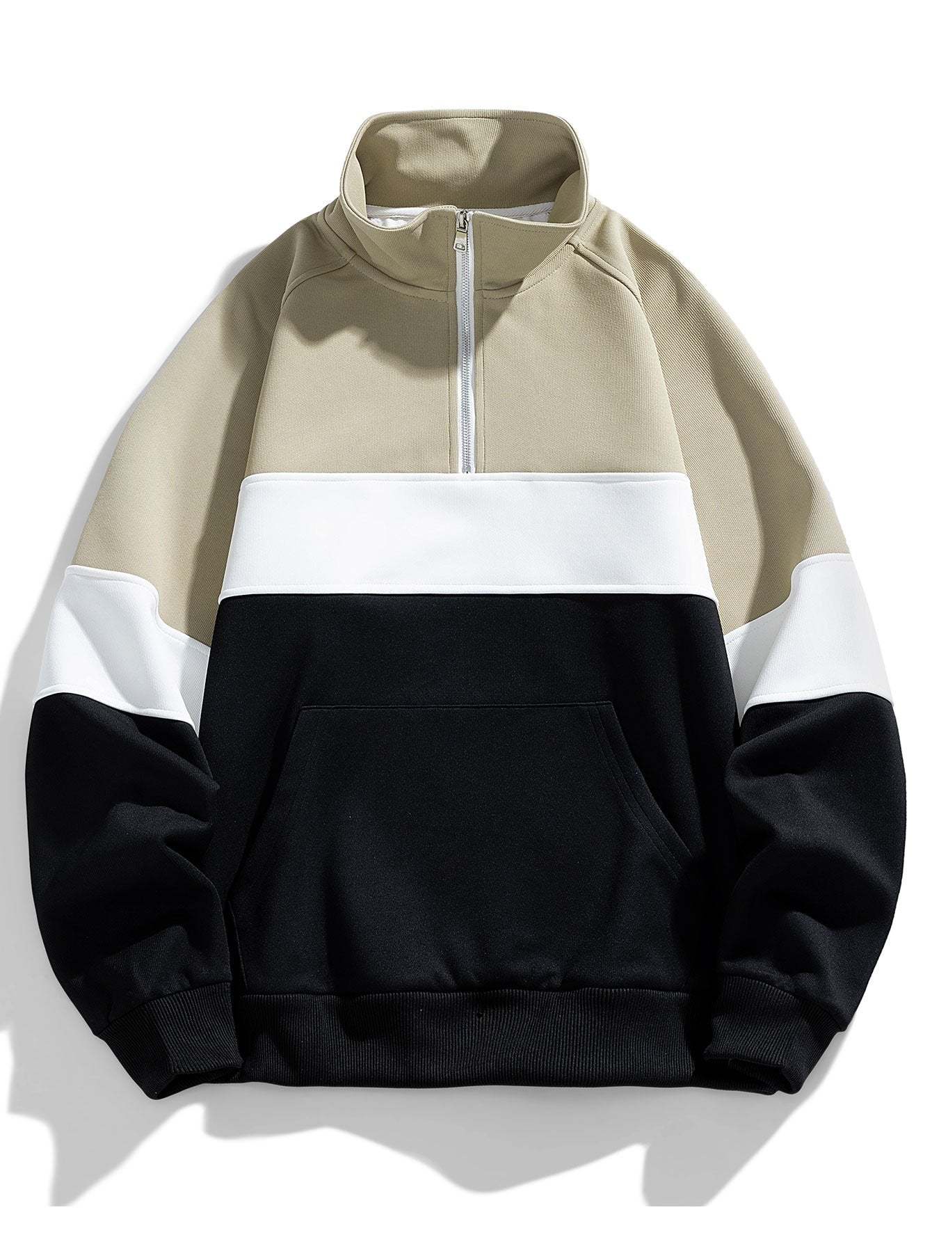 Color Block Quarter Zip Sweatshirt-Mitchell Shoes