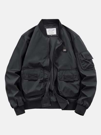Multi Pockets Bomber Jacket-Mitchell Shoes