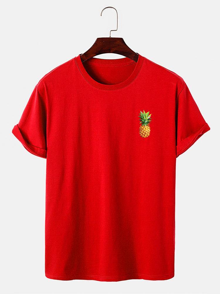 Pineapple Print T-Shirt-Mitchell Shoes