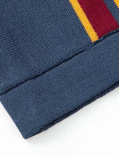 Short Sleeve Multi Stripe Button Up Sweater Polo-Mitchell Shoes