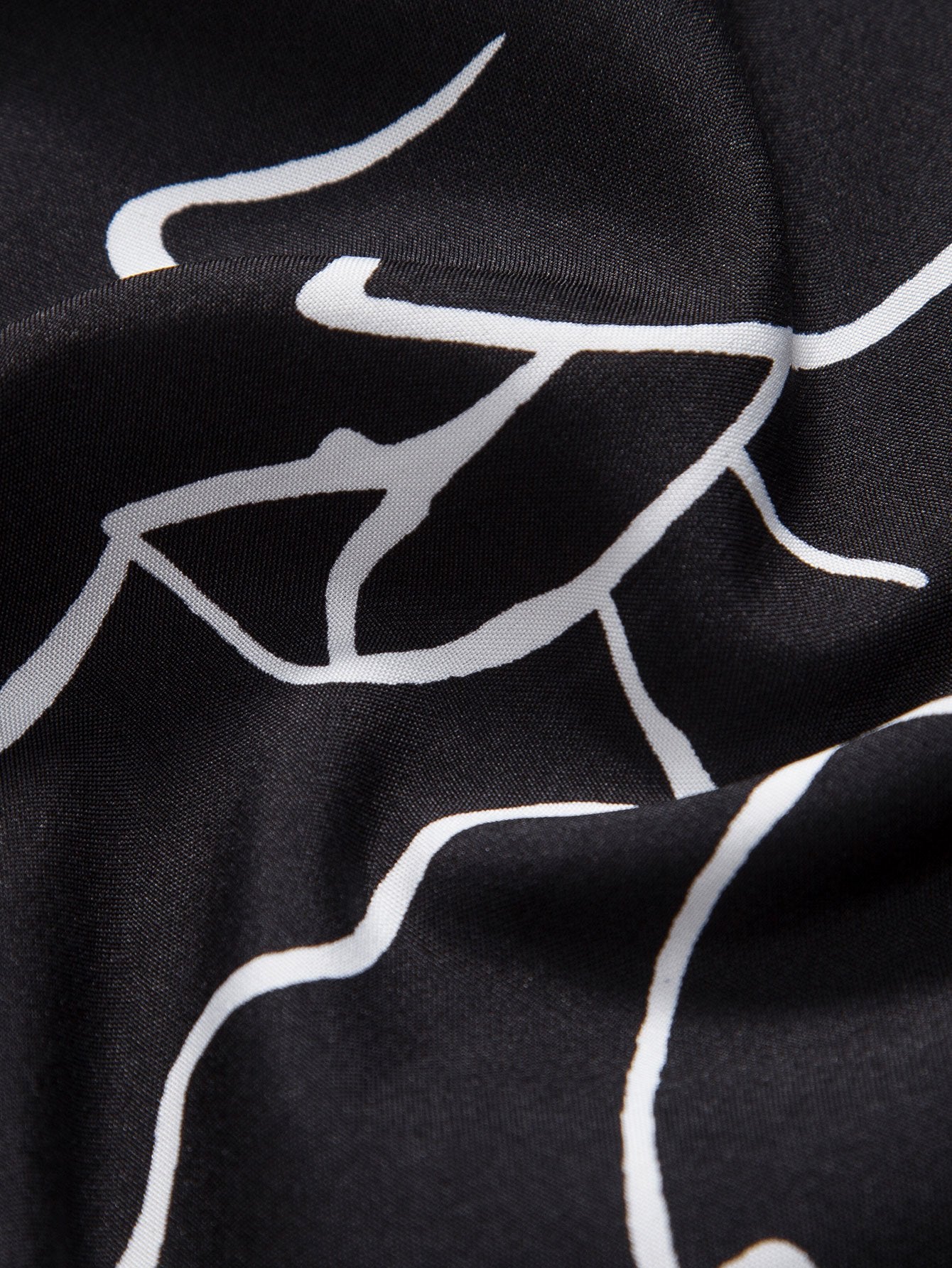 Abstract Line Print Buttton Up Shirt-Mitchell Shoes