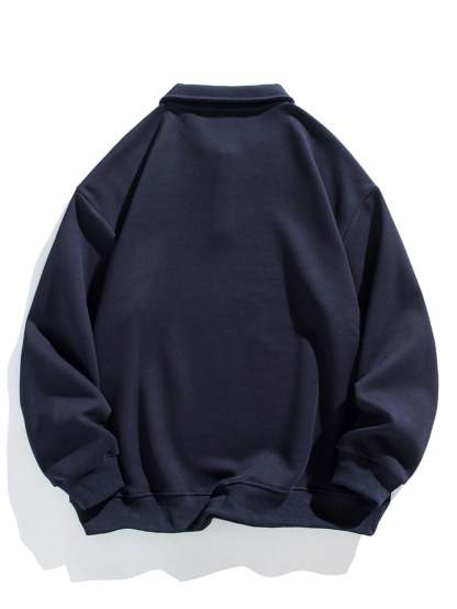 Relax Fit Basic Polo Sweatshirt-Mitchell Shoes