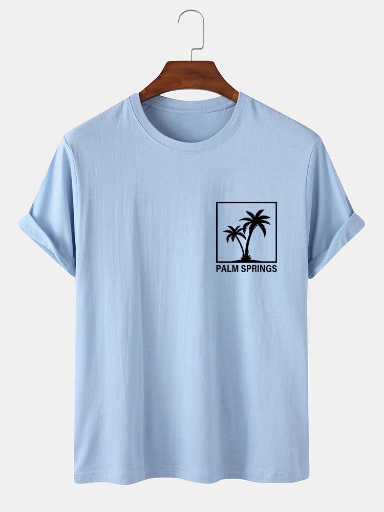 Palm Tree Print T-Shirt-Mitchell Shoes