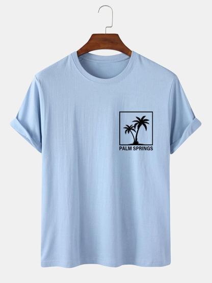 Palm Tree Print T-Shirt-Mitchell Shoes