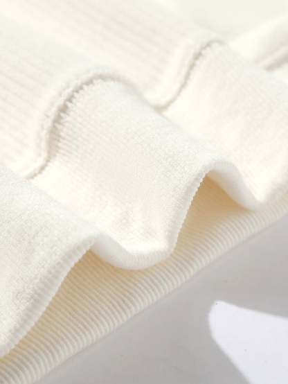Paneled Corduroy Raglan Sleeves Hoodie-Mitchell Shoes