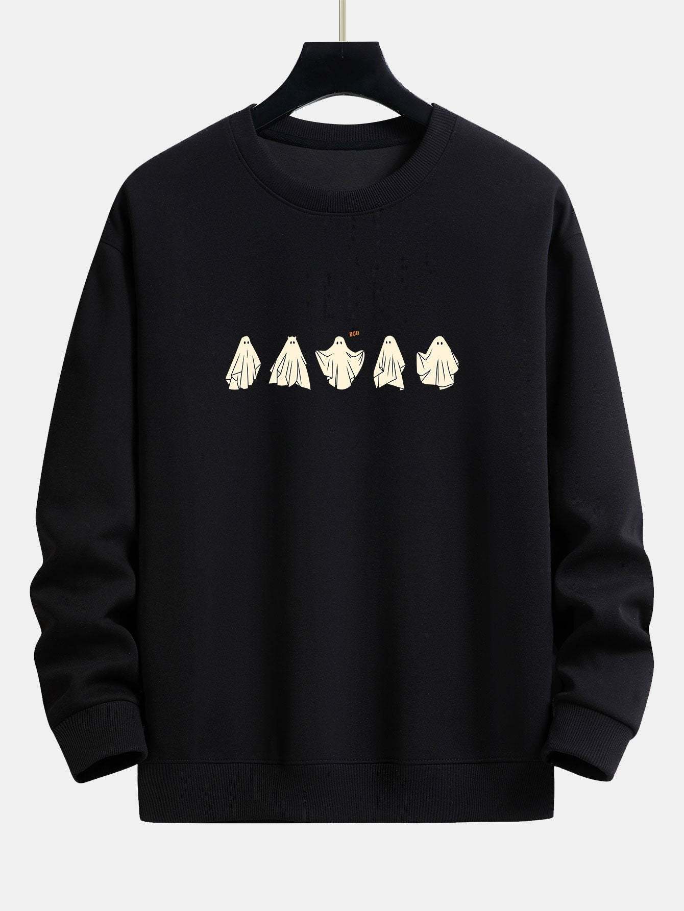 Ghost Print Relax Fit Sweatshirt-Mitchell Shoes