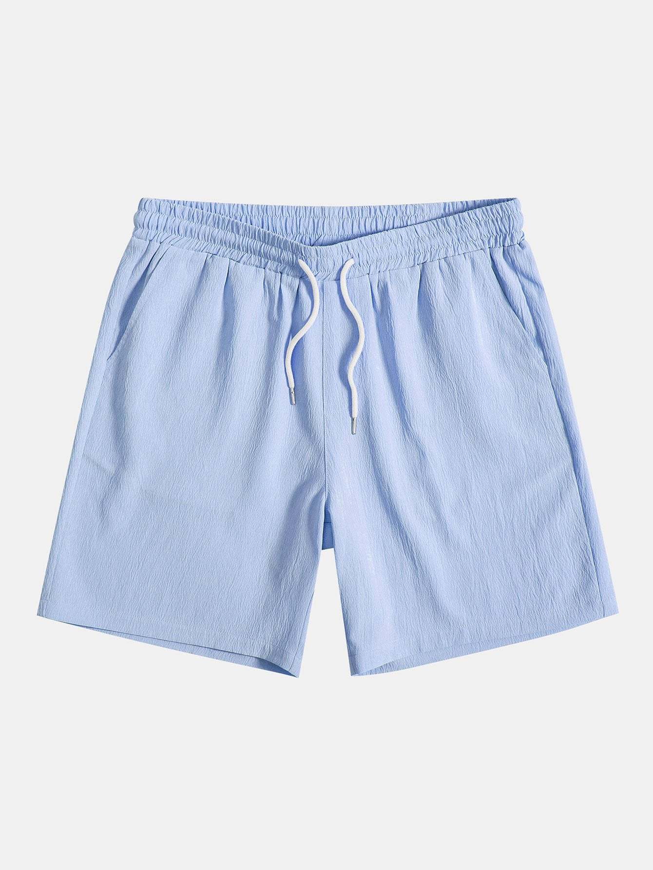 Wrinkled Drawstring Shorts-Mitchell Shoes