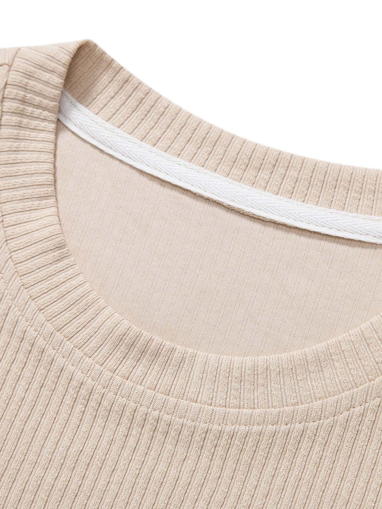 Knitted Ribbed T-Shirt-Mitchell Shoes