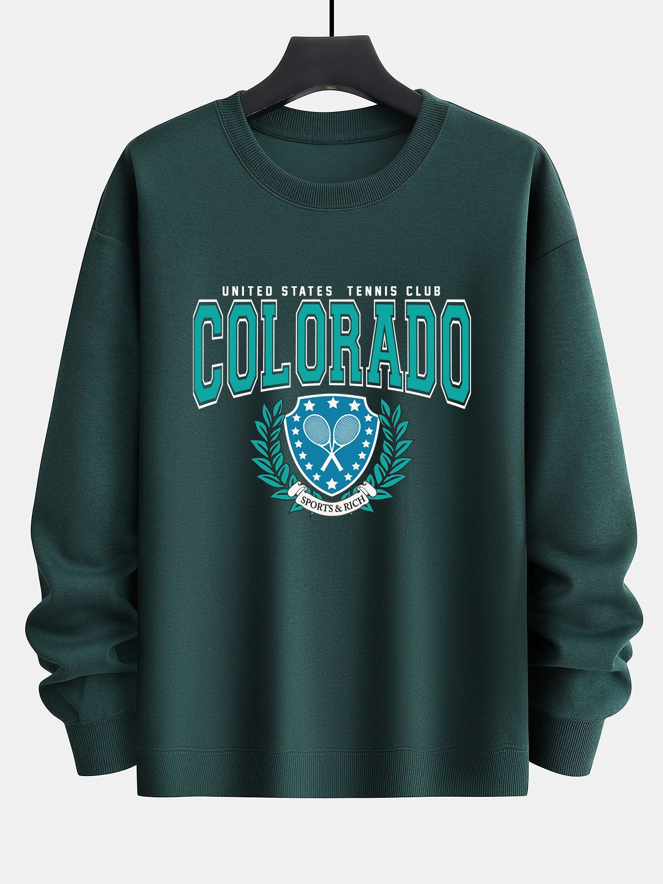 Colorado Tennis Varsity Print Relax Fit Sweatshirt-Mitchell Shoes