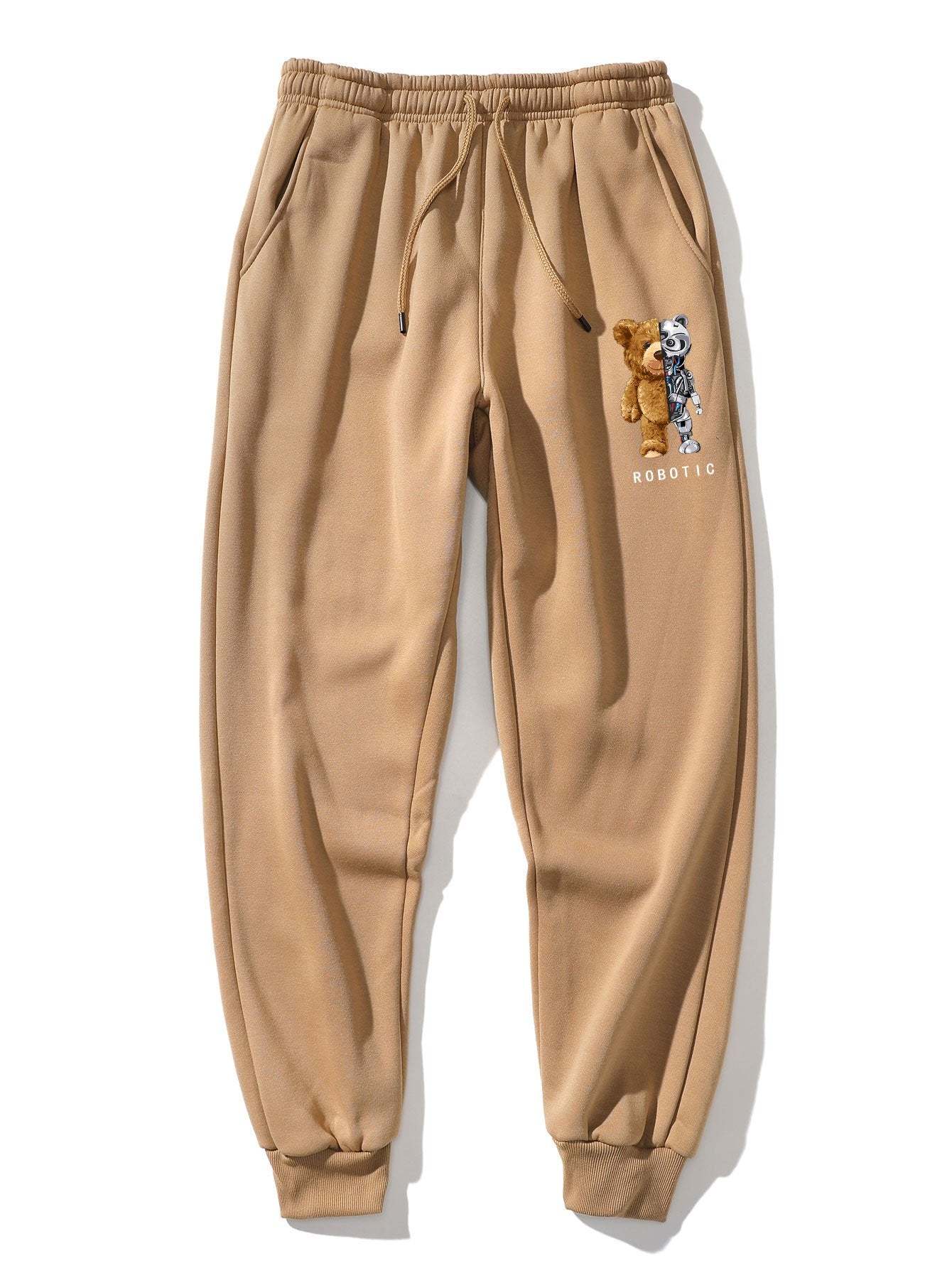 Robot Bear Print Jogger Pants-Mitchell Shoes