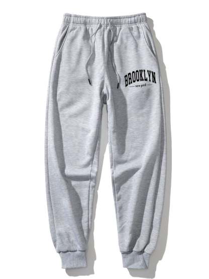 Brooklyn Letter Print Hoodie & Jogger Pants-Mitchell Shoes