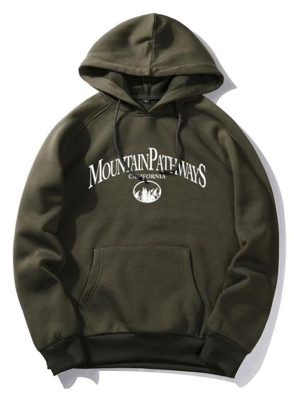 Mountain Pathways Print Hoodie-Mitchell Shoes
