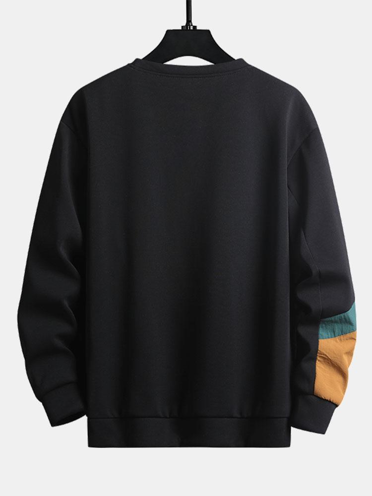 Color Block Crewneck Sweatshirt-Mitchell Shoes