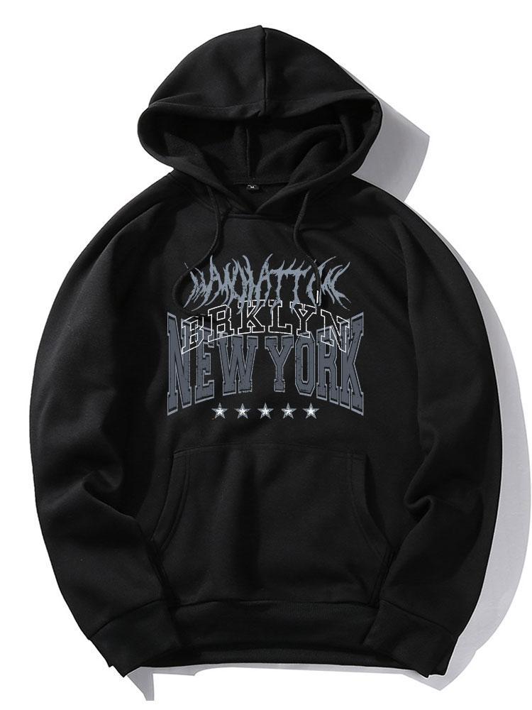 New York Gothic Print Hoodie-Mitchell Shoes