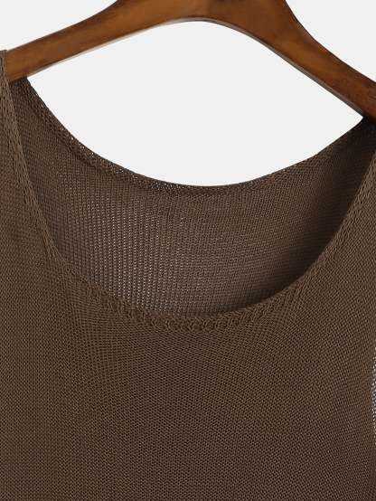 Knit Sweater Tank Top-Mitchell Shoes