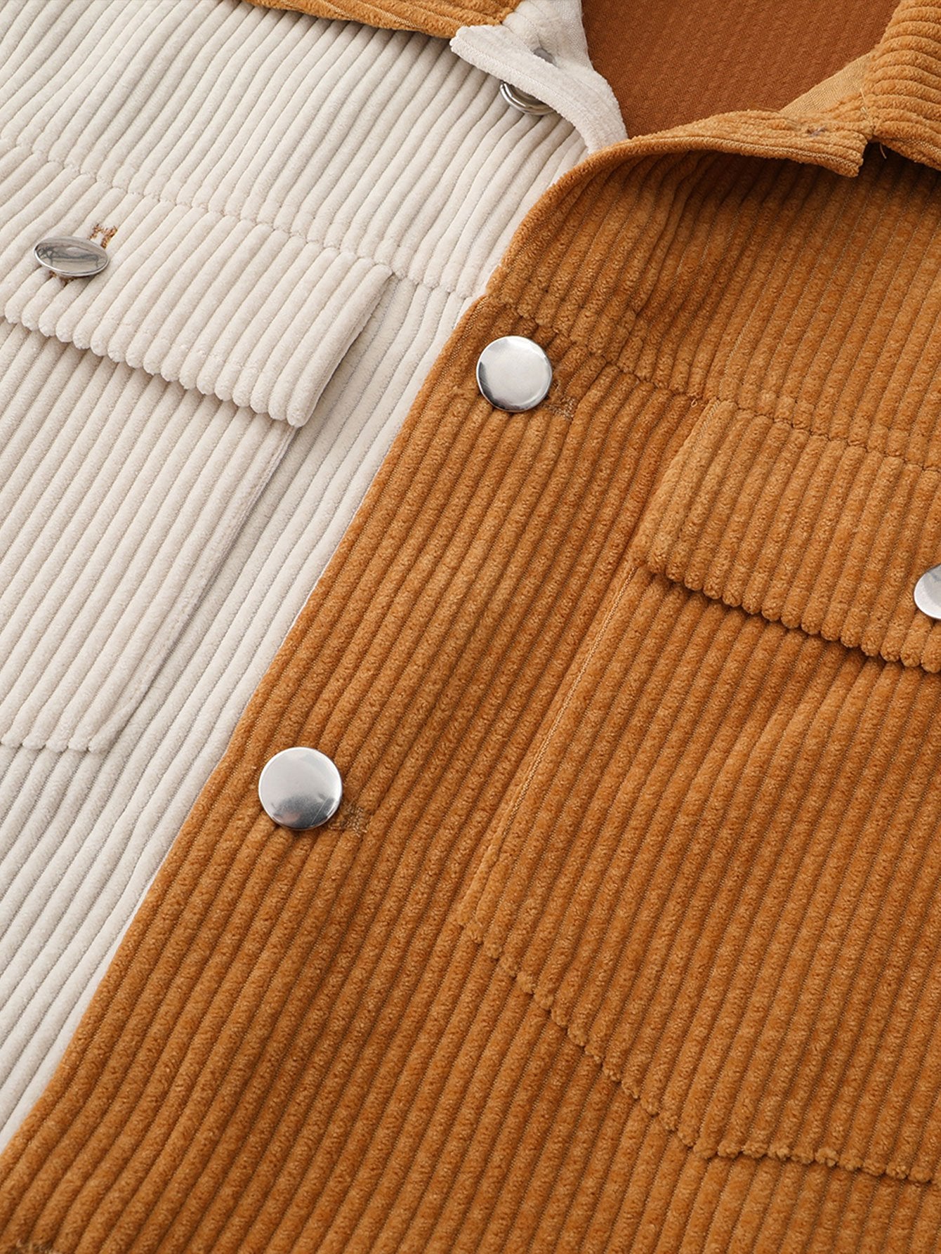Color Block Corduroy Jacket-Mitchell Shoes