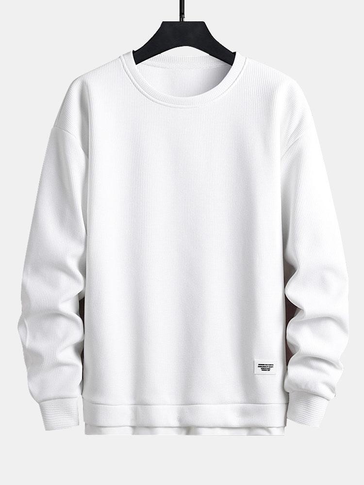 Two Layer Waffle Sweatshirt-Mitchell Shoes