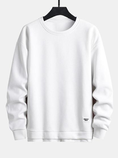 Two Layer Waffle Sweatshirt-Mitchell Shoes