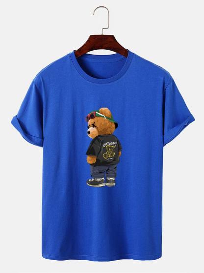 Cool Bear Print T-Shirt-Mitchell Shoes