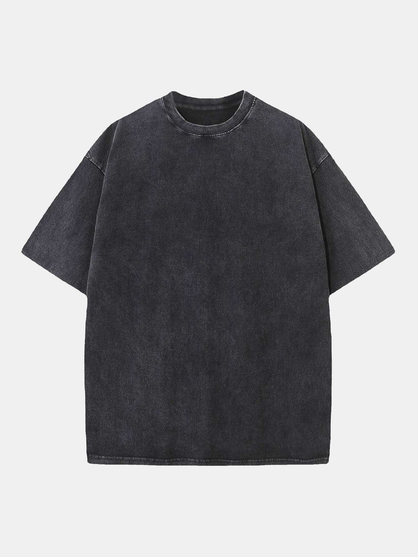 Washed Distressed Drop Shoulder T-Shirt-Mitchell Shoes