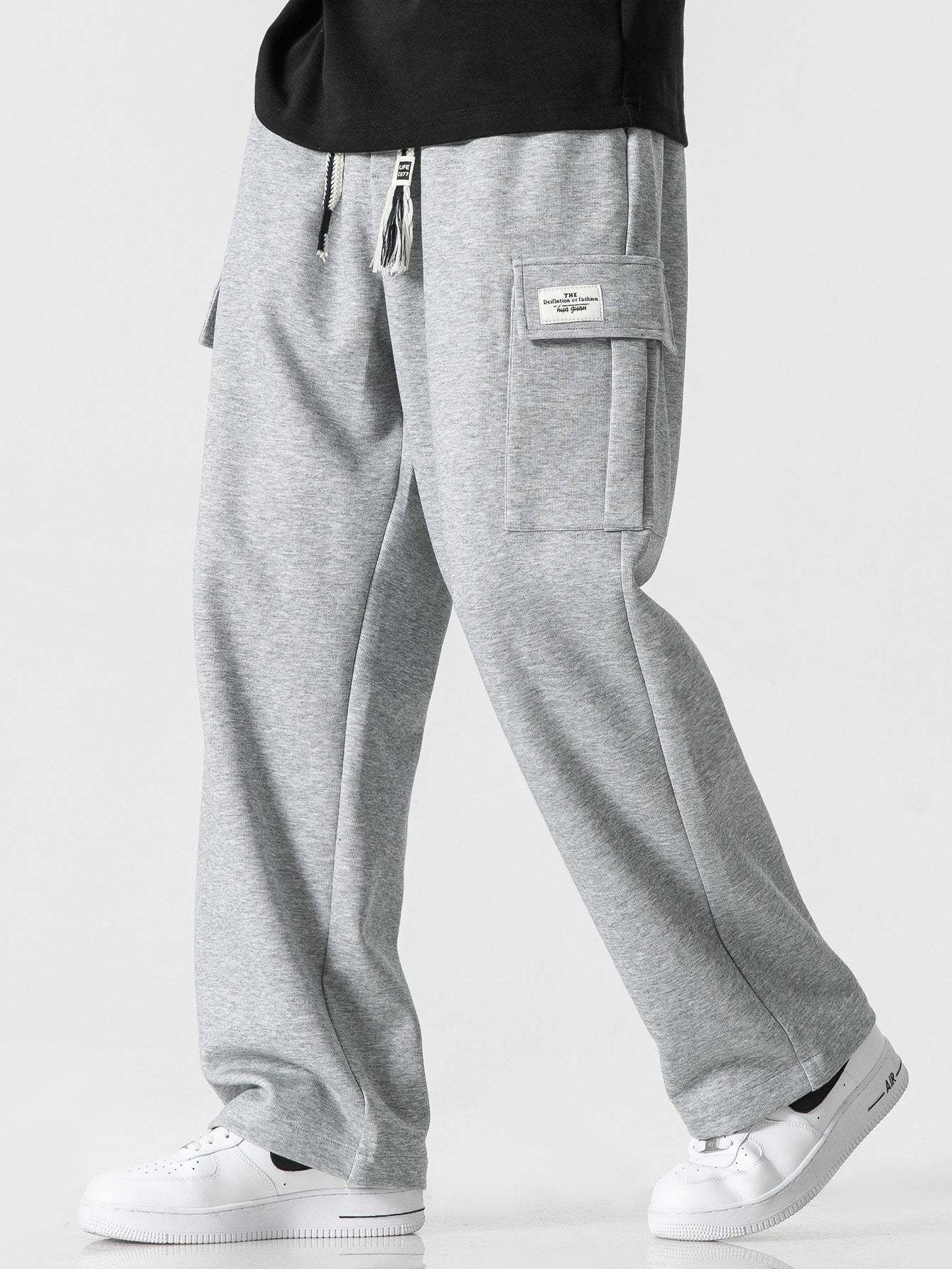Relax Fit Straight Leg Jersey Cargo Pants-Mitchell Shoes