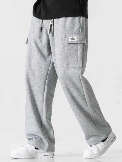 Relax Fit Straight Leg Jersey Cargo Pants-Mitchell Shoes