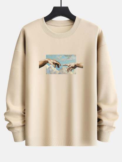 Create Adam Print Relax Fit Sweatshirt-Mitchell Shoes