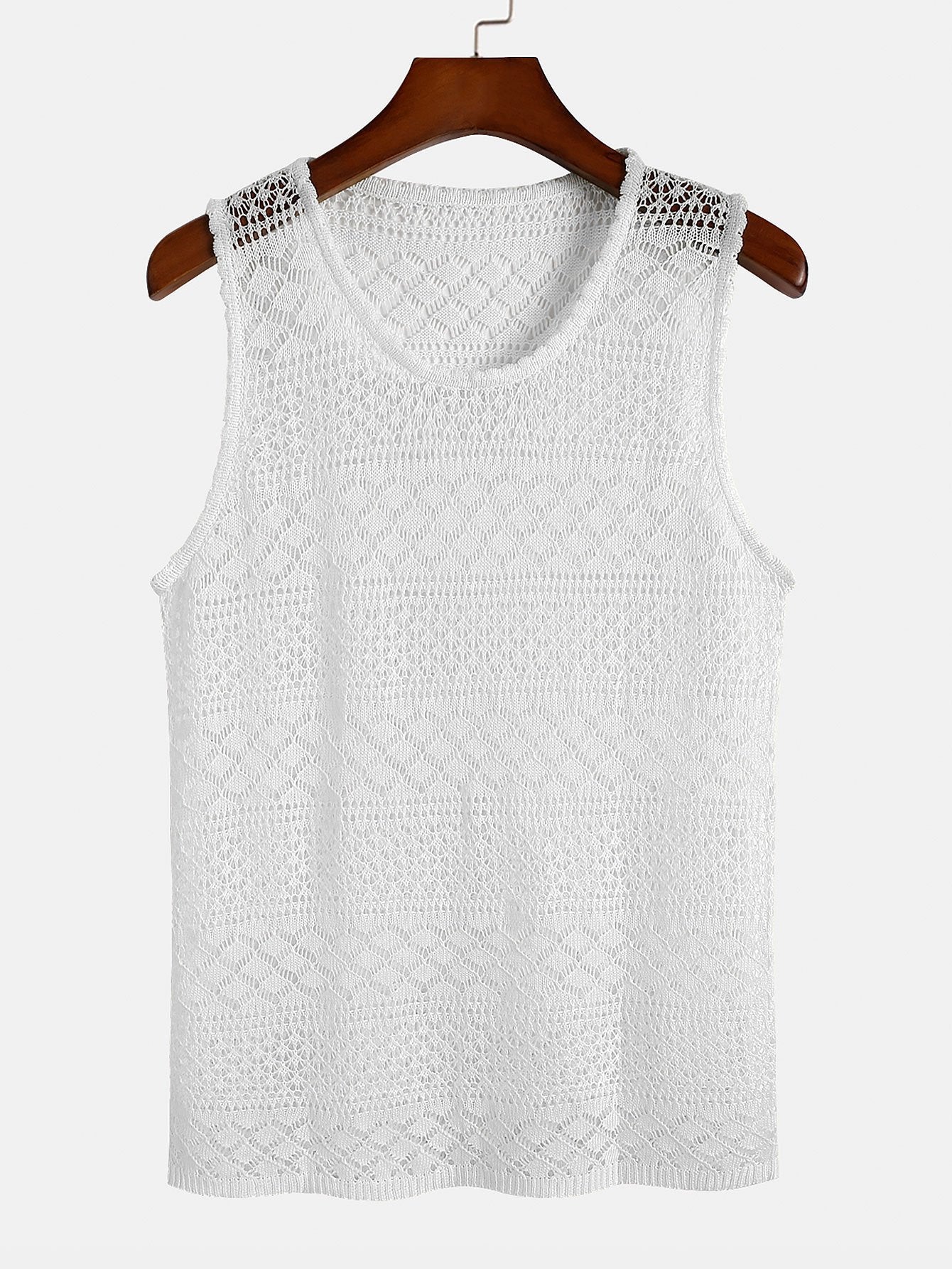 Knitted Textured Tank Top-Mitchell Shoes