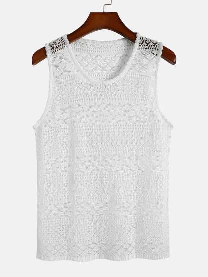 Knitted Textured Tank Top-Mitchell Shoes