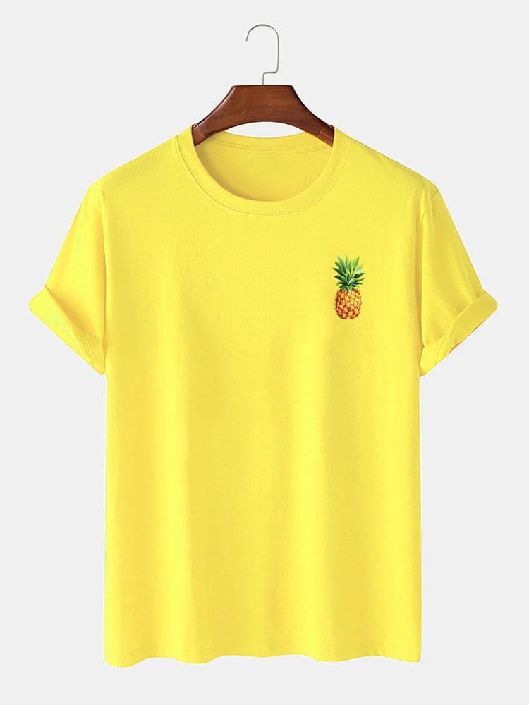 Pineapple Print T-Shirt-Mitchell Shoes