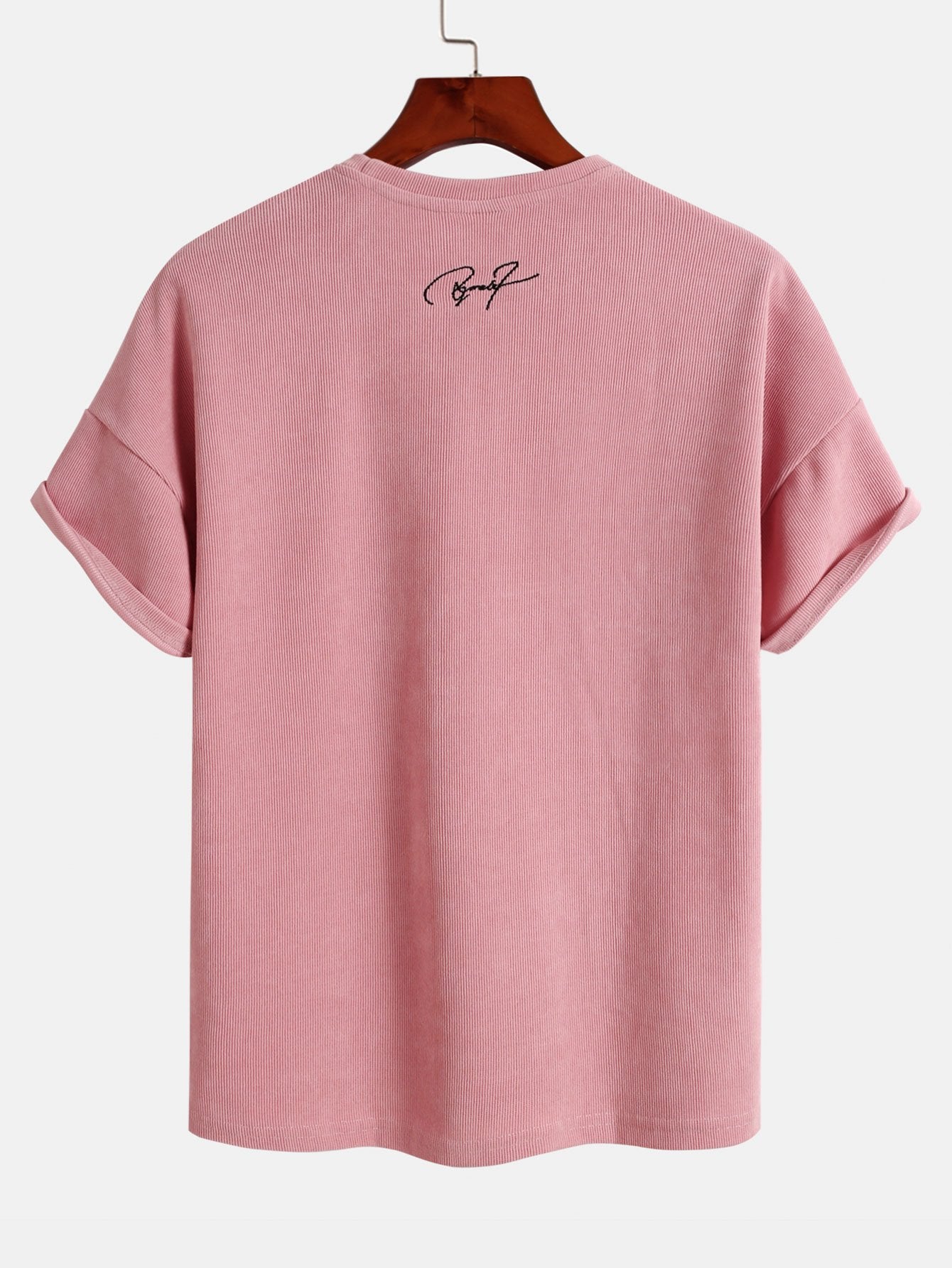 Dropped Shoulder Corduroy T-Shirt & Shorts-Mitchell Shoes
