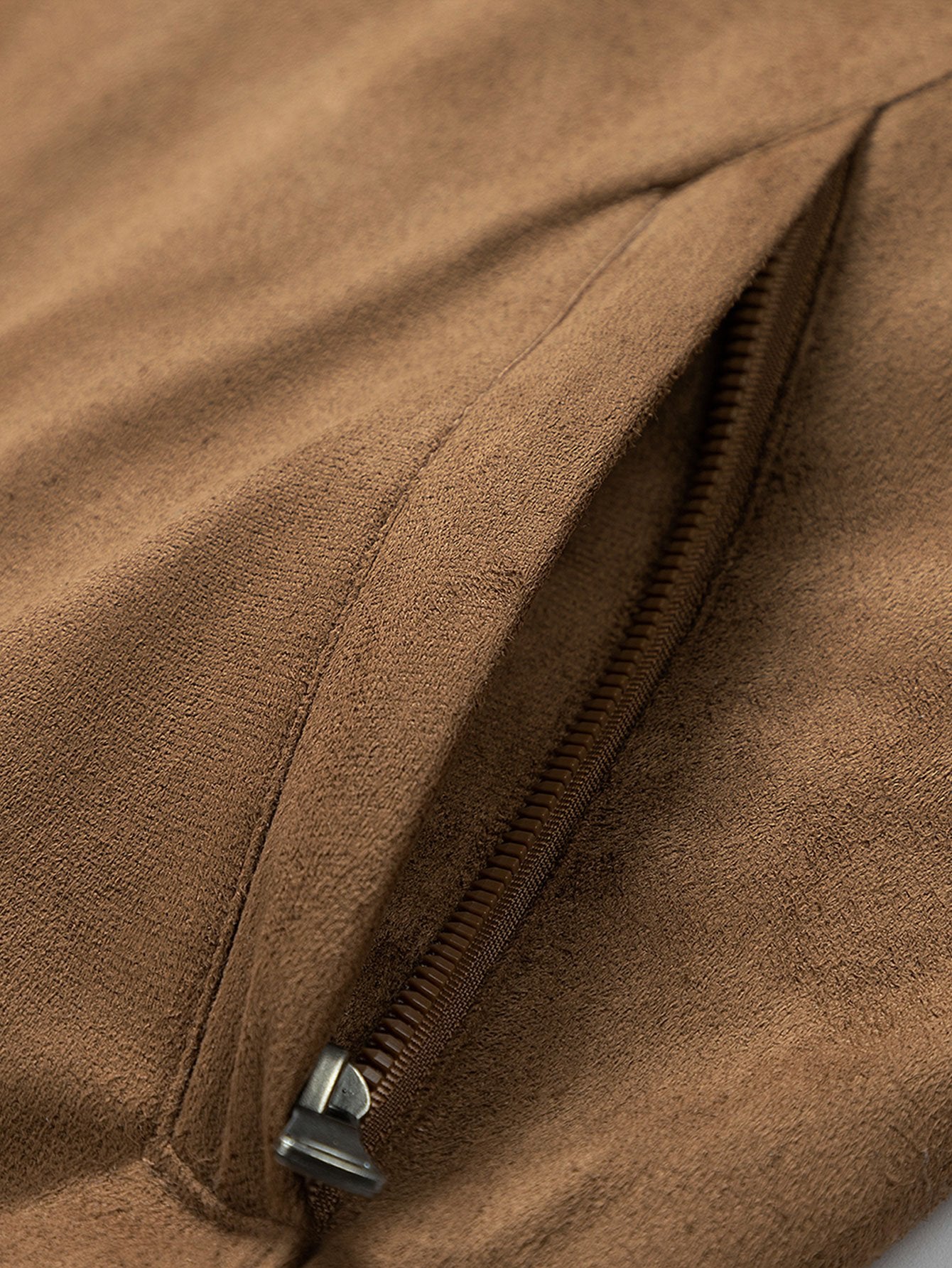 Suede Bomber Jacket With Quilted Liner-Mitchell Shoes