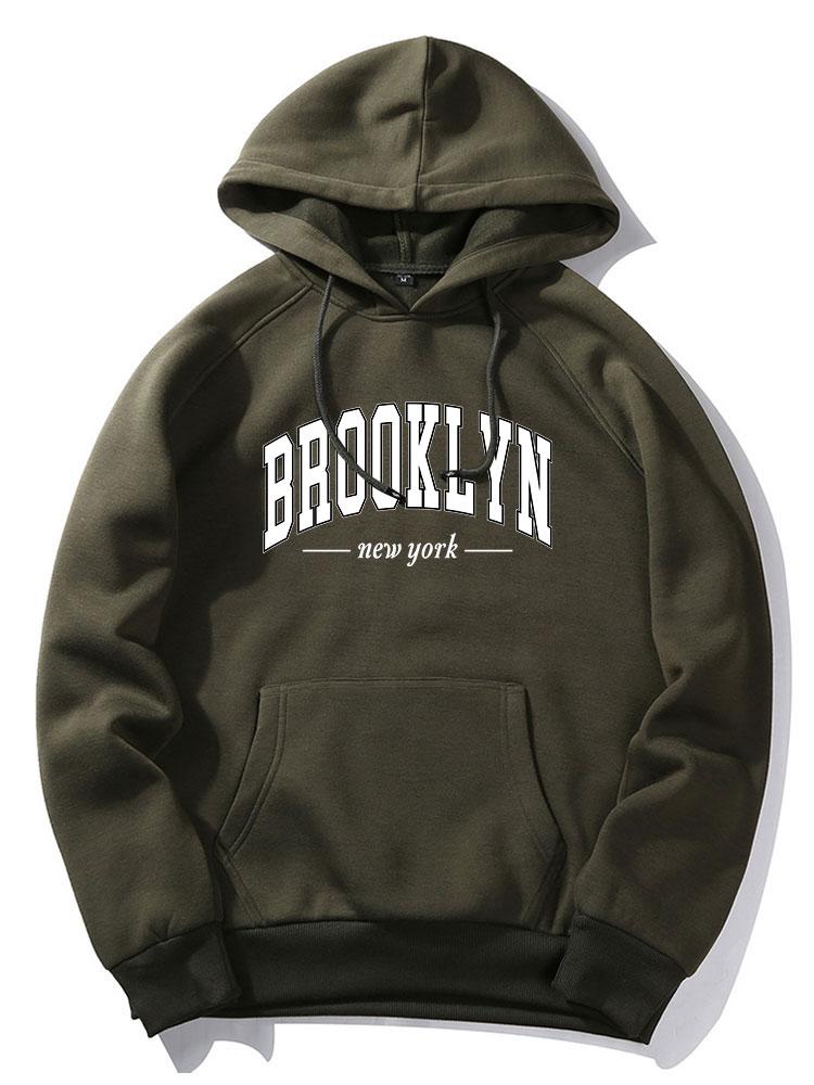 Brooklyn Letter Print Hoodie-Mitchell Shoes
