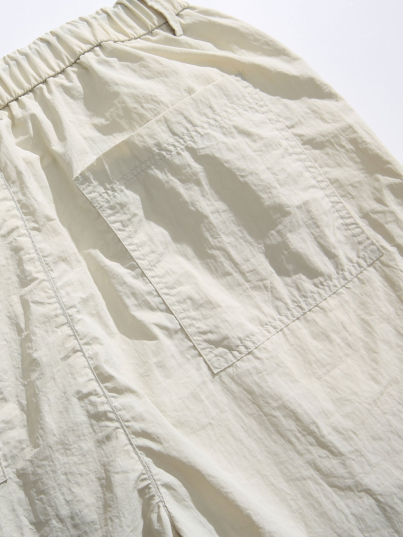 Elastic Waist Parachute Pants-Mitchell Shoes