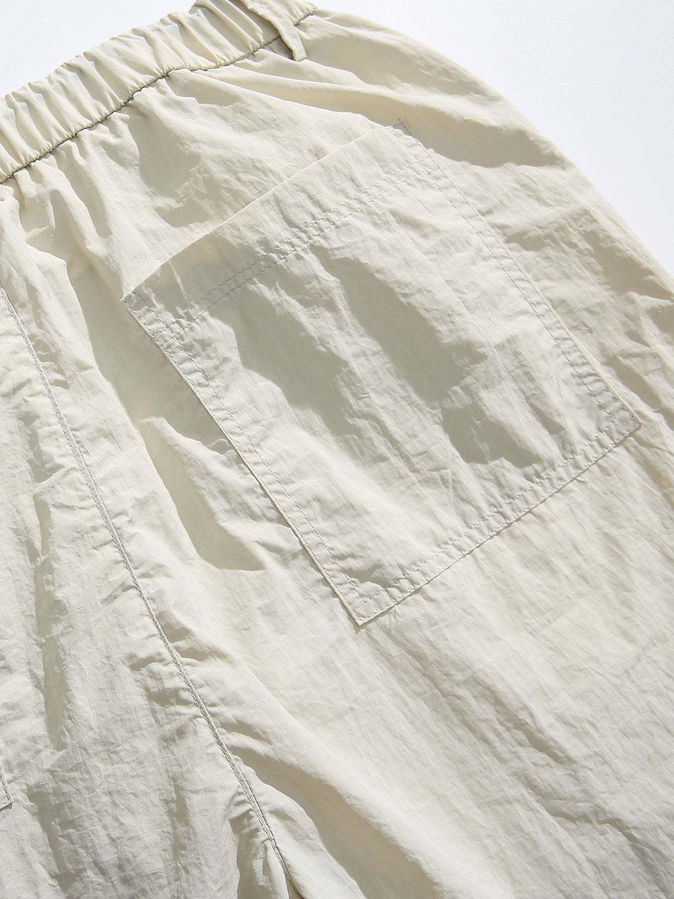 Elastic Waist Parachute Pants-Mitchell Shoes
