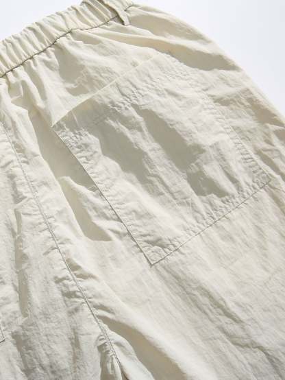 Elastic Waist Parachute Pants-Mitchell Shoes