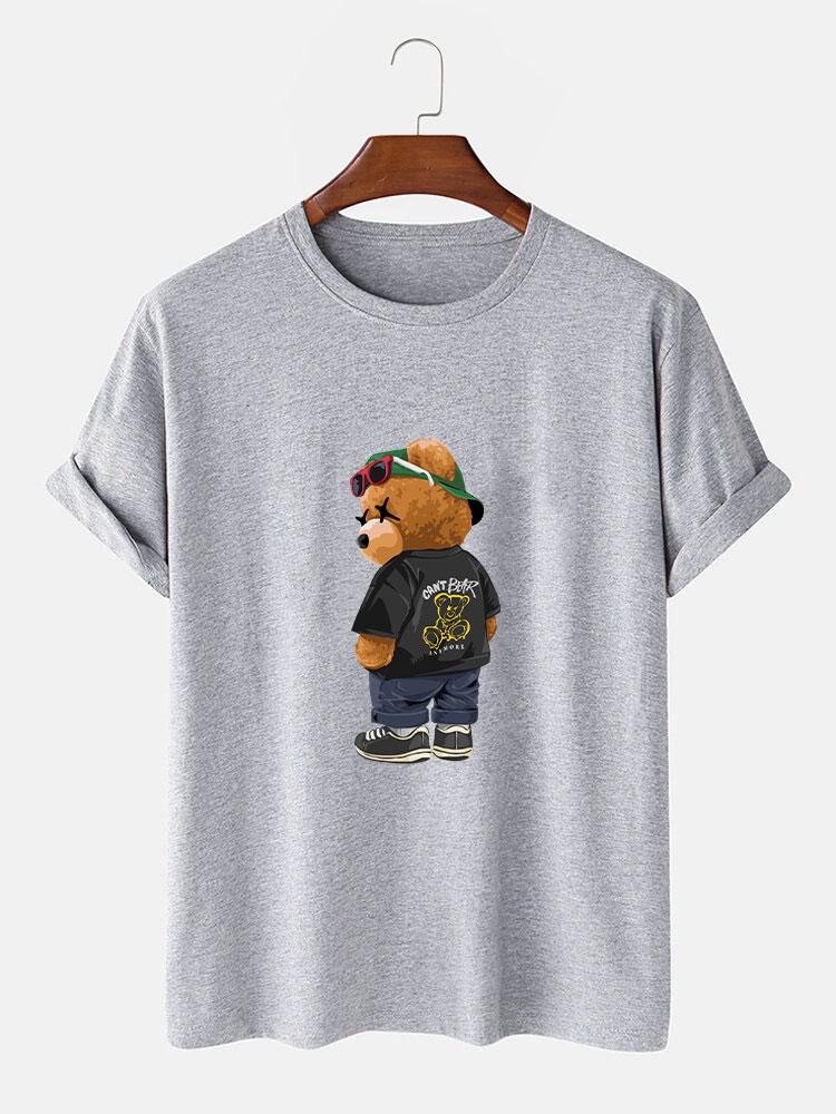 Cool Bear Print T-Shirt-Mitchell Shoes