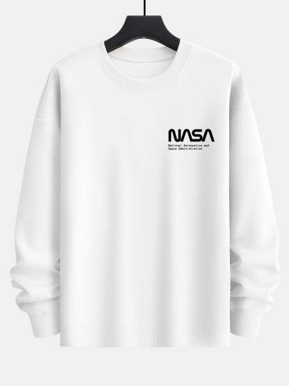 NASA Print Relax Fit Sweatshirt-Mitchell Shoes