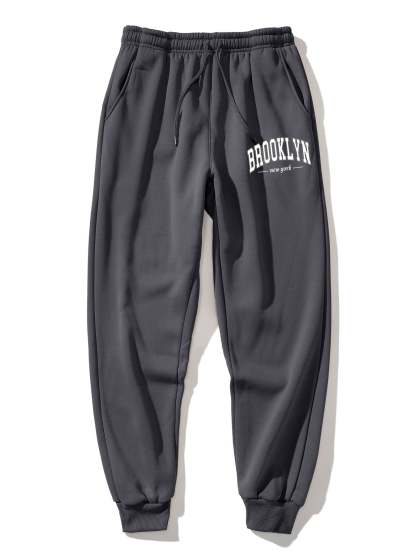Brooklyn Letter Print Hoodie & Jogger Pants-Mitchell Shoes