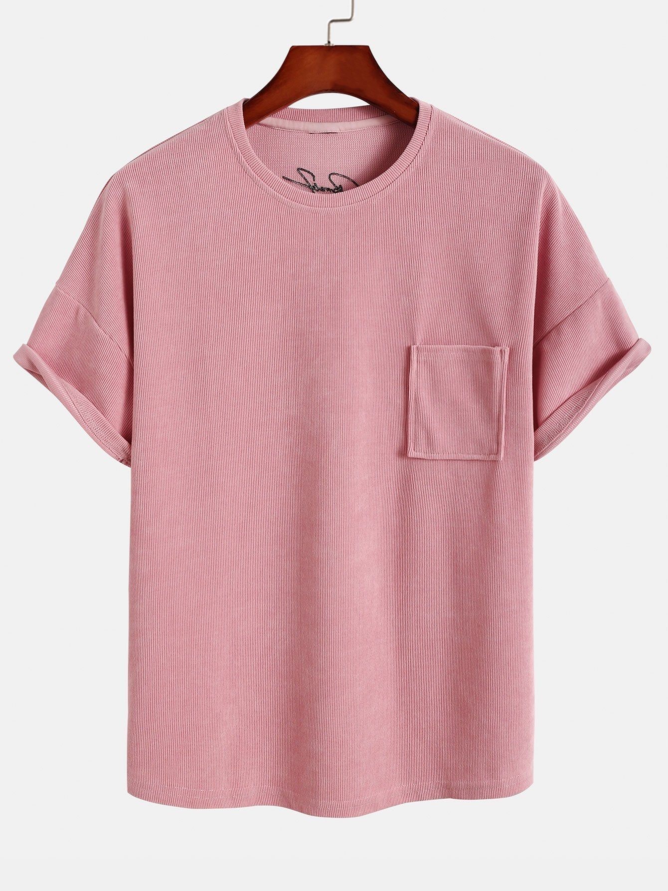 Dropped Shoulder Corduroy T-Shirt & Shorts-Mitchell Shoes