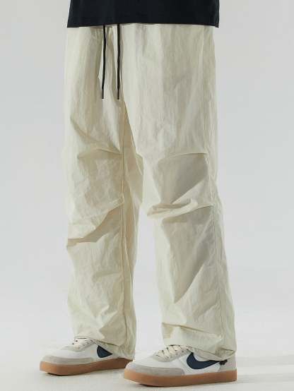 Elastic Waist Parachute Pants-Mitchell Shoes