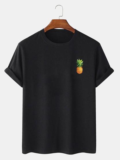 Pineapple Print T-Shirt-Mitchell Shoes